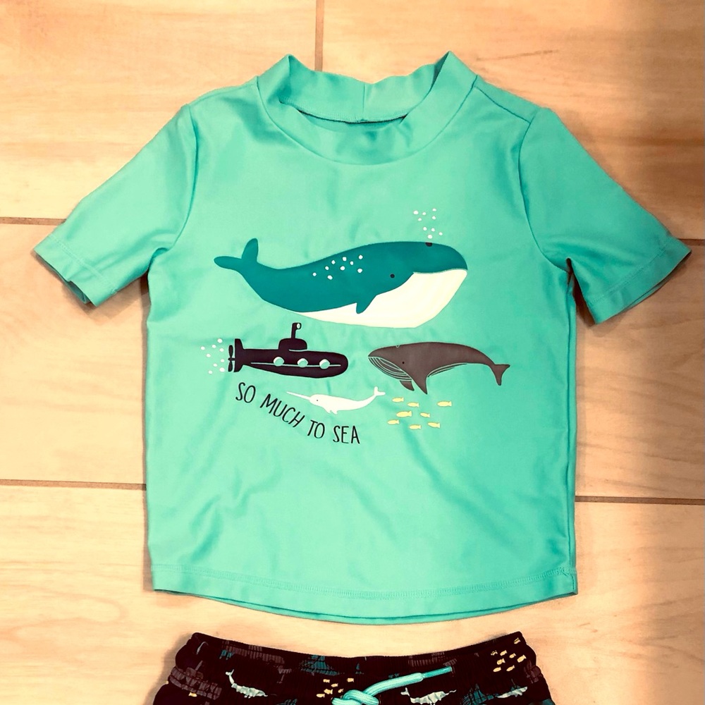 Carter’s Just One You Rashguard and Swim Shorts Set